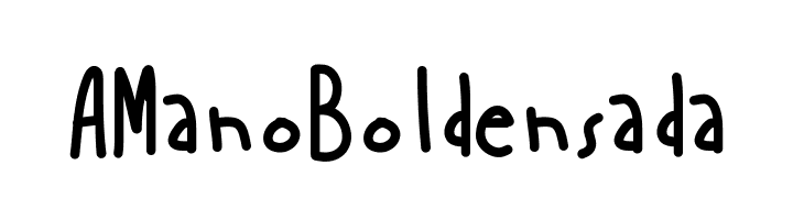 AManoBoldensada Font