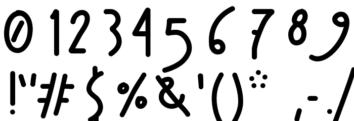 AManoBoldensada Font OTHER CHARS