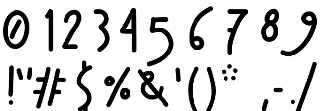 AManoBoldensada Font OTHER CHARS