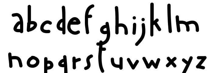 AManoBoldensada Font LOWERCASE
