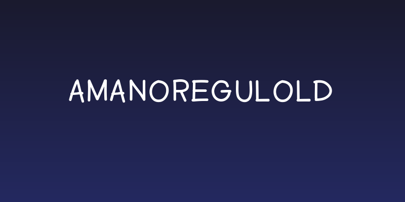 AManoRegulold Social Header
