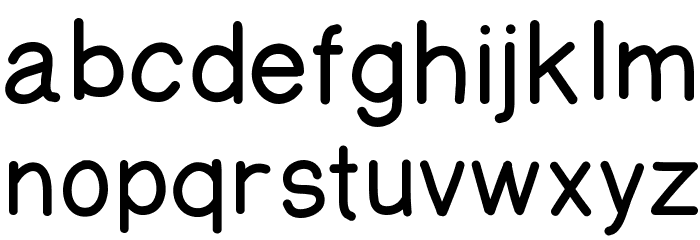 AManoRegulold Font LOWERCASE