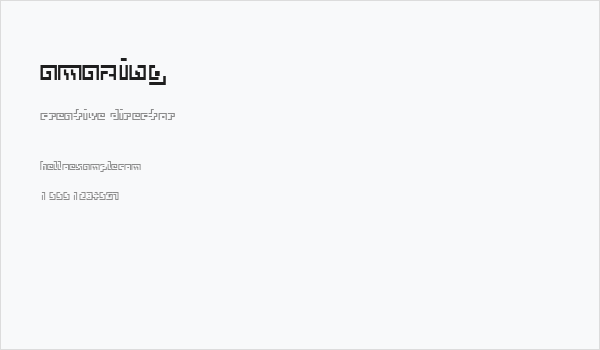 AMazing Business Card