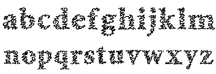 AMorrisline Font LOWERCASE