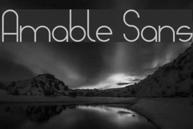 Amable Sans Font examples
