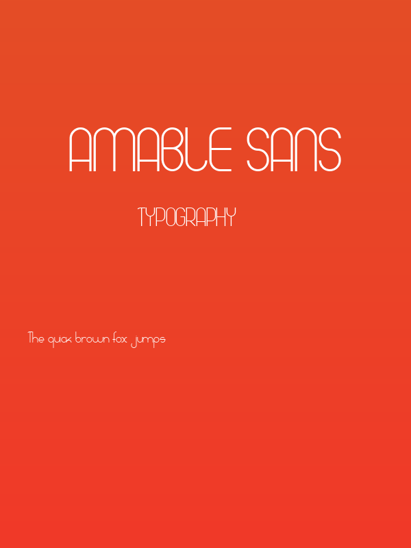 Amable Sans Poster
