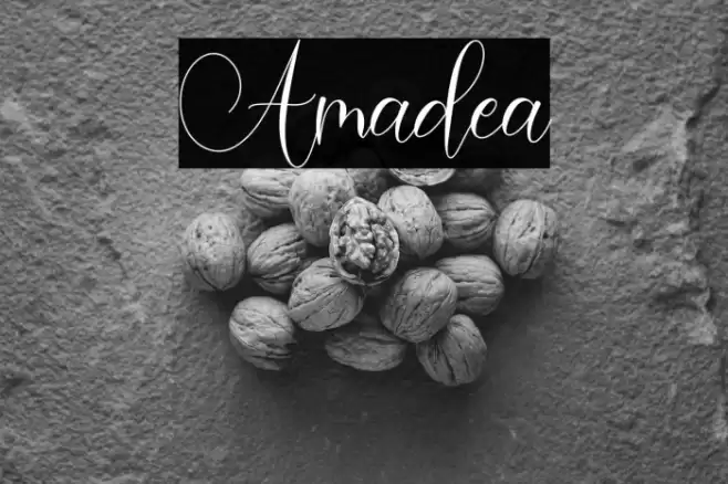 Amadea Font examples