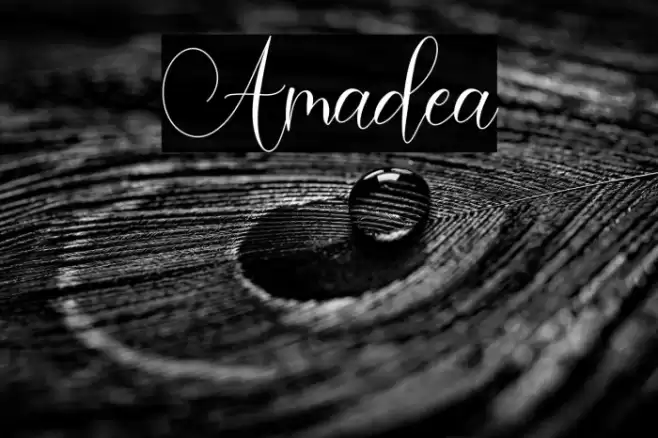 Amadea Font examples