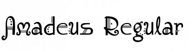 Amadeus Regular  नि: शुल्क फ़ॉन्ट्स डाउनलोड