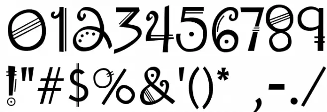 Amadeus Regular Font Alte caractere