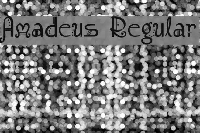Amadeus Regular Font examples