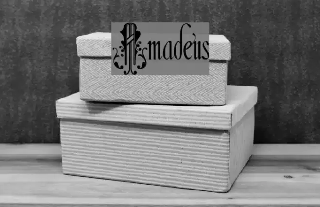 Amadeus Font examples