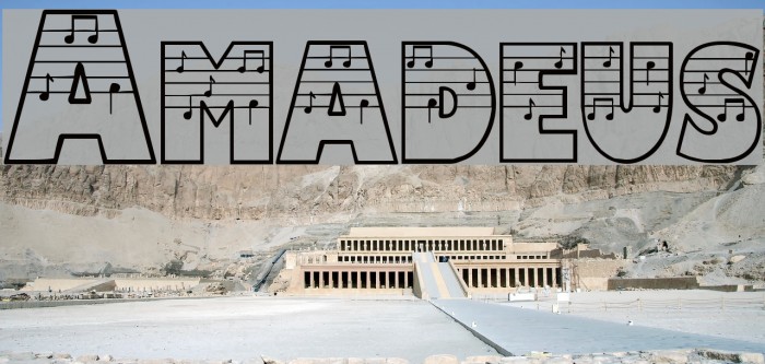 Amadeus Font examples