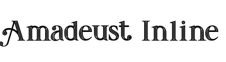 Amadeust Inline  Frei Schriftart Herunterladen