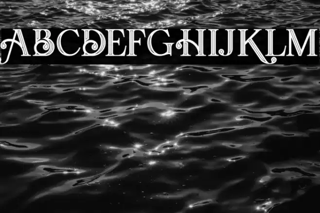 Amadeust Inline Schriftart examples