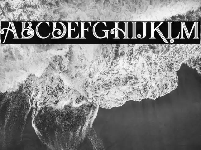 Amadeust Inline Schriftart examples