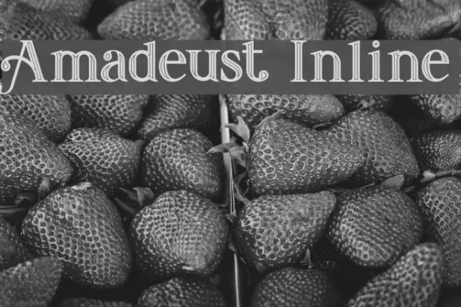 Amadeust Inline Font examples