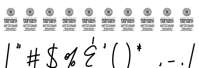 Amadgone Font OTHER CHARS