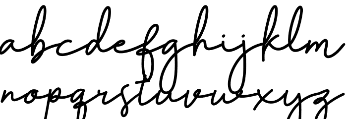 Amadgone Font LOWERCASE