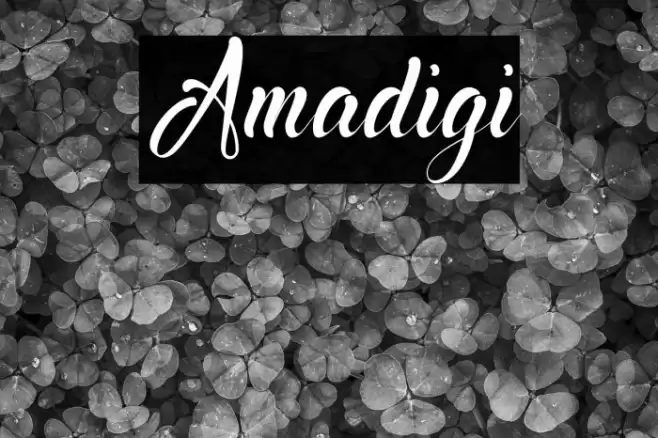 Amadigi Font examples