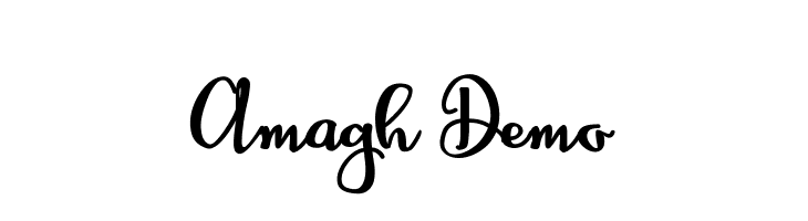 Amagh Demo Font
