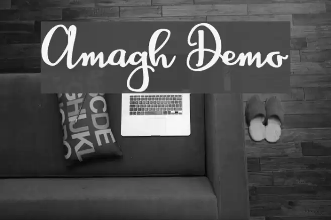 Amagh Demo Font examples