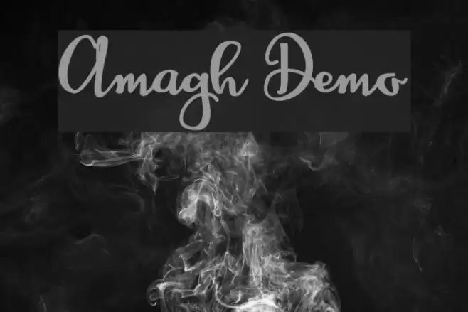 Amagh Demo Font examples