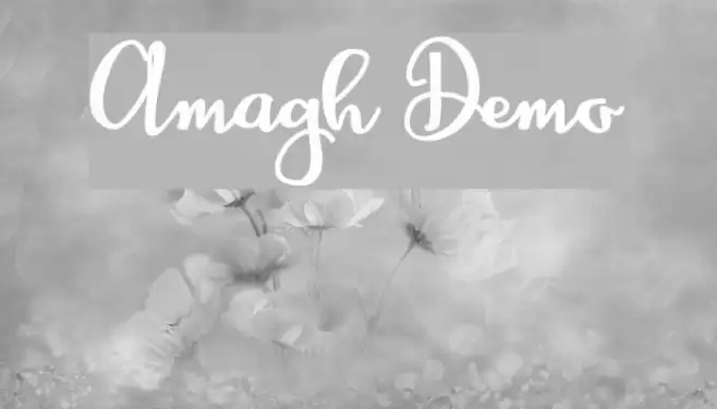 Amagh Demo Font examples