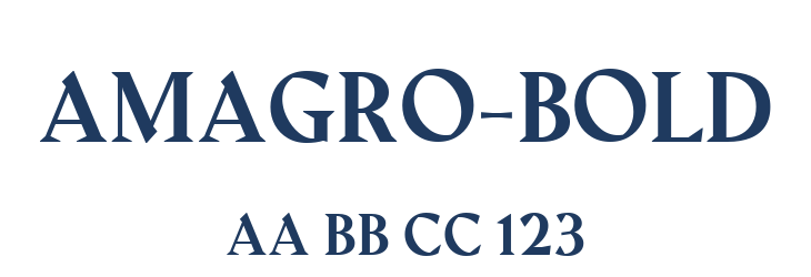 Amagro-bold Font Preview