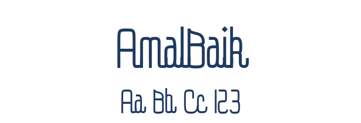 AmalBaik Font Preview