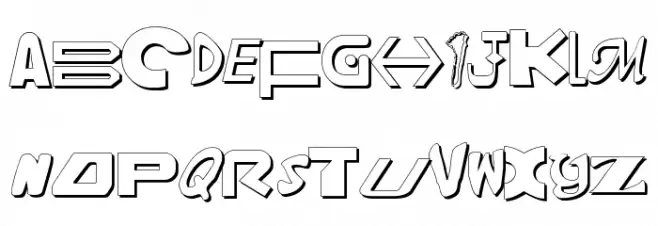 Amalgam Shadow 字体 大写