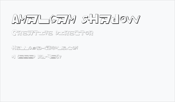 Amalgam Shadow Business Card