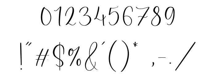 Amalia Salvatore Font OTHER CHARS