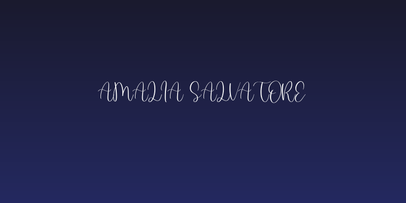 Amalia Salvatore Social Header
