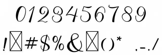 Amalia Font OTHER CHARS