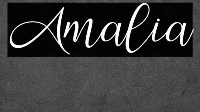 Amalia Font examples