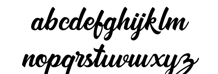 Amaliani Font LOWERCASE