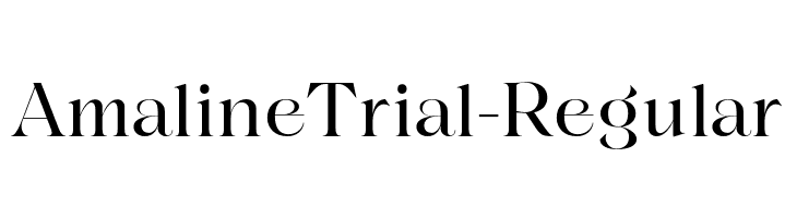 AmalineTrial-Regular  les polices de caractères gratuit tlcharger