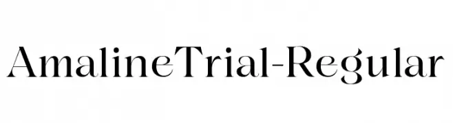 AmalineTrial-Regular  لخطوط تنزيل