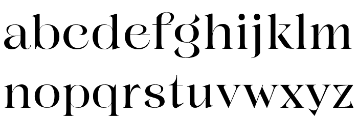 AmalineTrial-Regular Font LOWERCASE