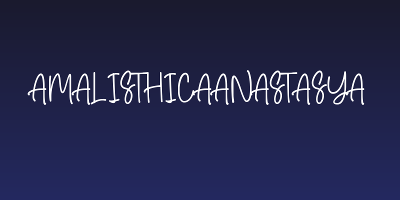AmalisthicaAnastasya Social Header