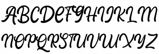 Amalitha - Personal Use フォント 大文字