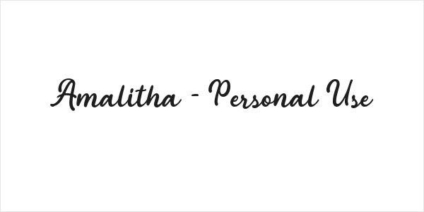 Amalitha - Personal Use Logo