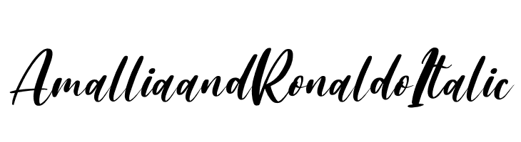 Amallia and Ronaldo Italic  フリーフォントのダウンロード