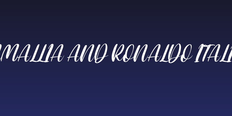 Amallia and Ronaldo Italic Social Header