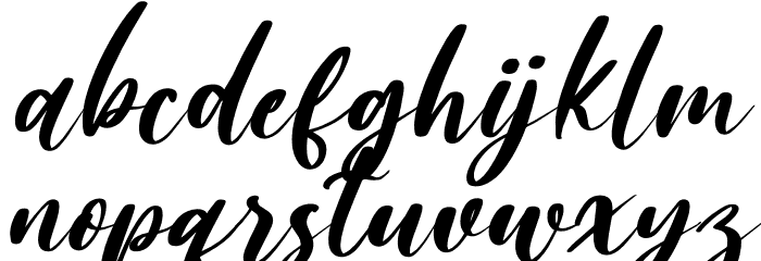 Amallia and Ronaldo Italic Font LOWERCASE