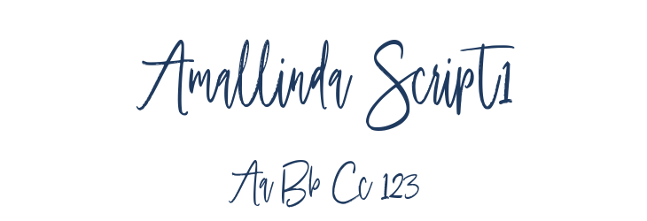 Amallinda Script1 Font Preview