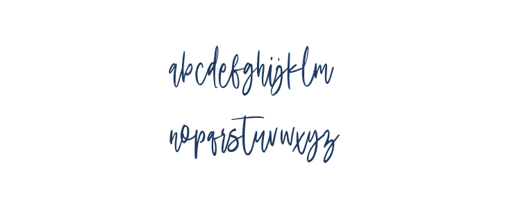 Amallinda Script1 Lowercase