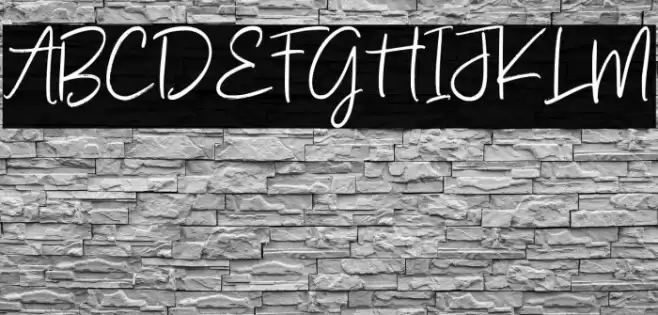 Amallinda Script Schriftart examples