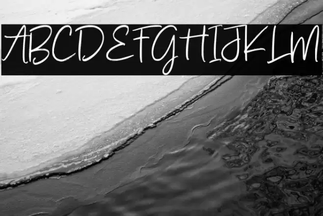 Amallinda Script Schriftart examples